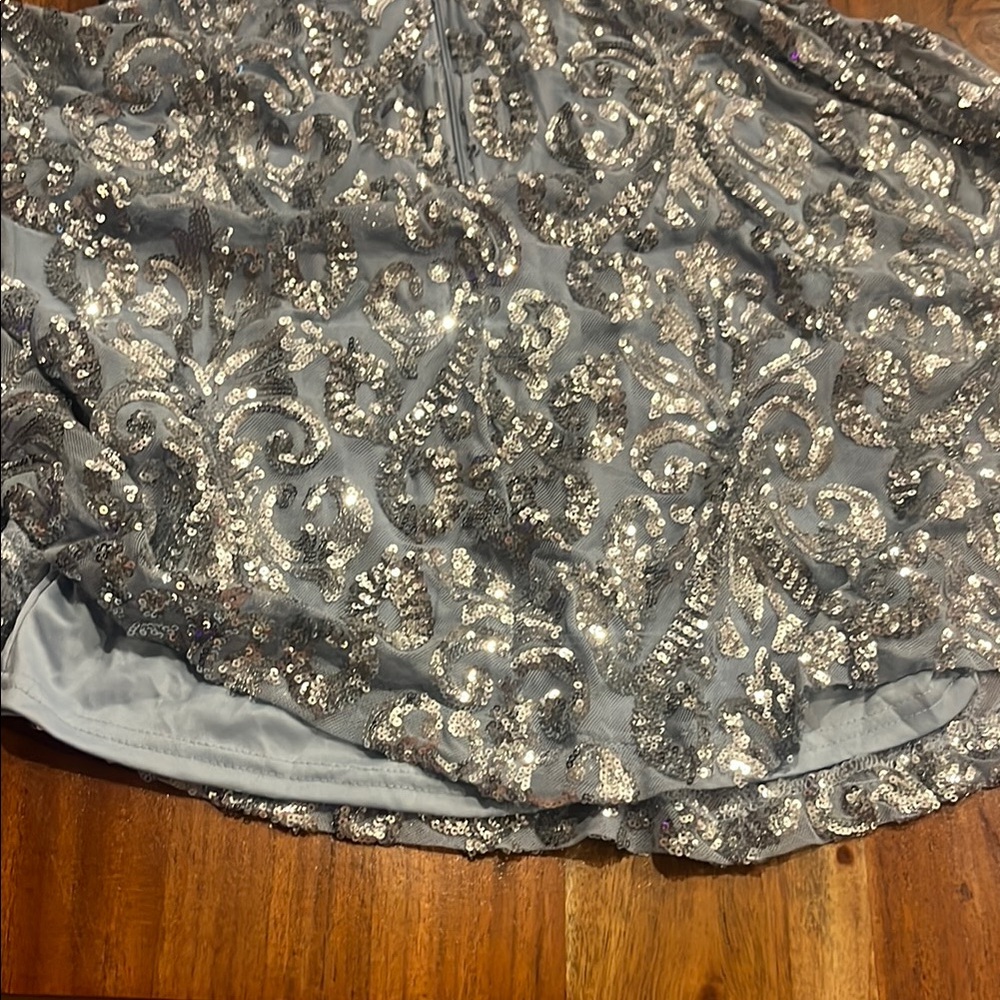 Windsor Light Blue Sequin Dress - Picture 7 of 12